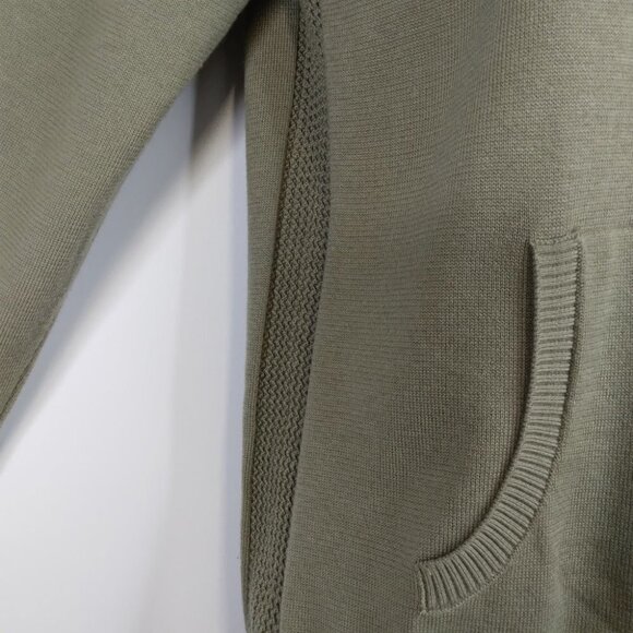 Athleta Evergreen Hoodie Knit Sweater Olive Green Size XS - Picture 7 of 16